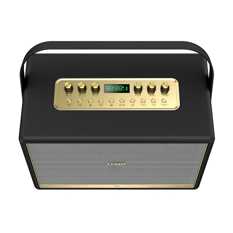 120 Watts Rechargeable Portable Active Powerful Karaoke Amplifier PA System Set Indoor Hi-Fi Wireless Bluetooth Speaker
