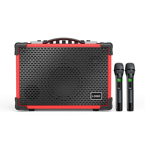 Audio Speaker Rechargeable 10000mAh Wooden Case PA Speaker 120 Watts Powerful Wireless Outdoor Speaker System