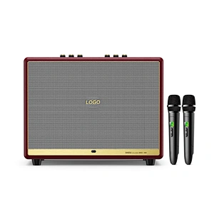 Portable 150W Big Sound Optical input 10000Mah Battery Home Audio Karaoke Speaker with Wireless Microphone