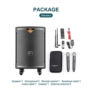 150W Multi-function Portable Speaker for Teaching/Meeting/Karaoke Outdoor Powered BT Loud Speaker with Mic