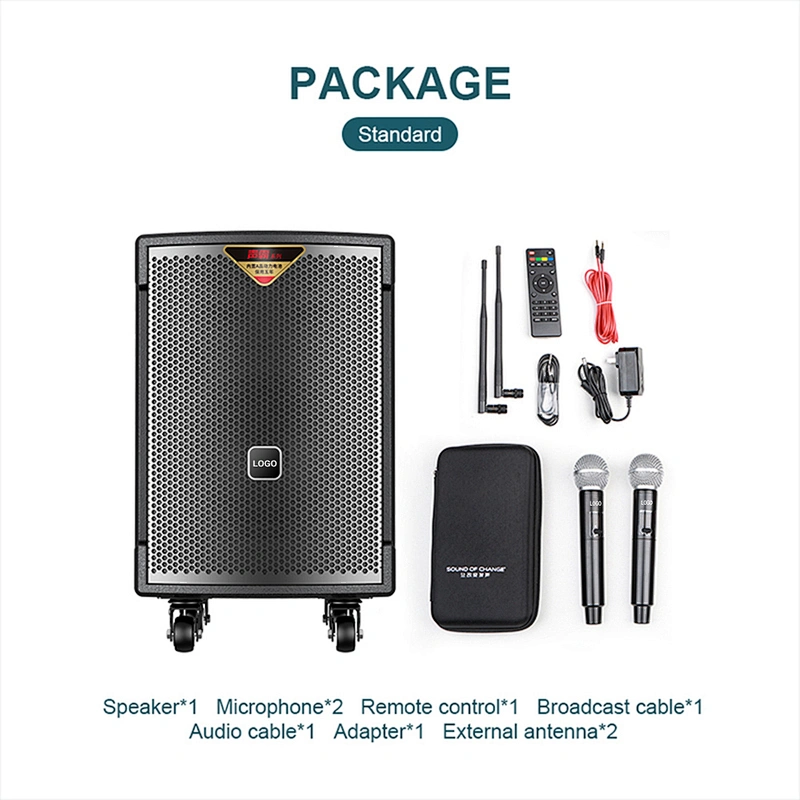 150W Multi-function Portable Speaker for Teaching/Meeting/Karaoke Outdoor Powered BT Loud Speaker with Mic