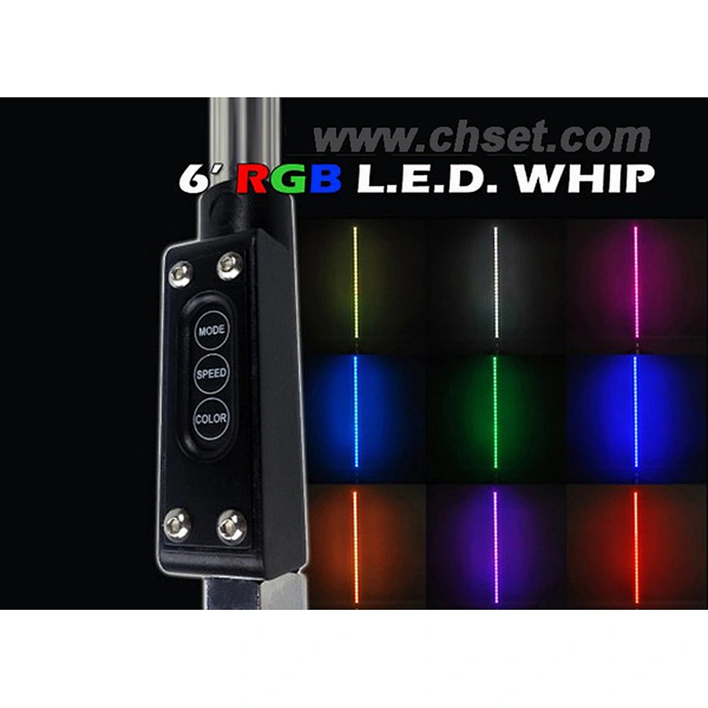 ALLMAY Quick Disconnect RGB 360 Degree Spiral LED  Whip