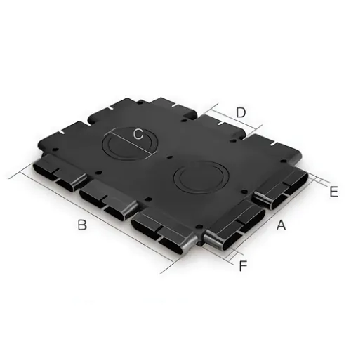 Flat Pipe Connector High Quality Ventilation Duct ABS Straight Apartment Lifetime Contemporary
