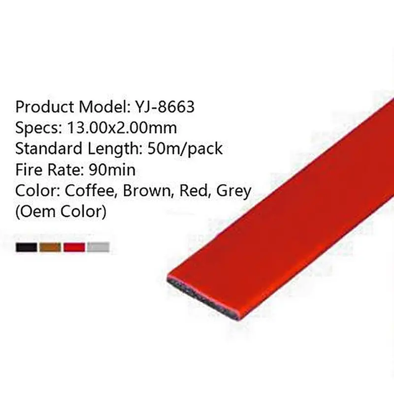 Self adhesive intumescent fireproof soft seal strip fpr fireproof