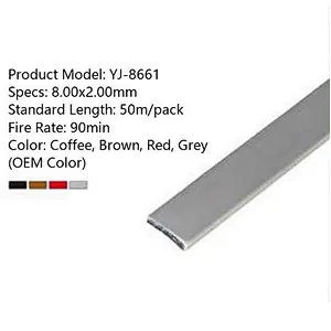 High quality expansion EPDM intumescent fire retardant door seal strip profile