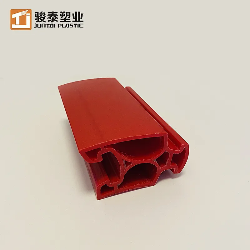 Upvc plastic extrusion Strip Curtain Trim Window Edge Sealing Data  Chamfer PVC Profile