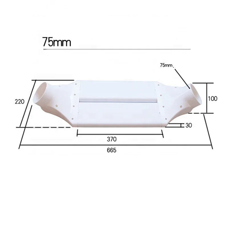 High Quality flat air duct plastic air duct customizable