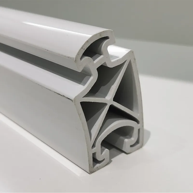 pvc profile for floor standing bracket