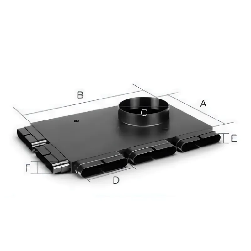 Right Angle Wall Mounted Air Ventilation ABS Flat Pipe