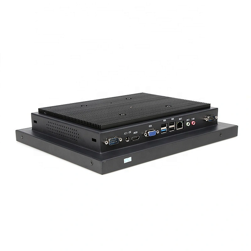 ODM OEM 12 inch industrial resistive touch screen desktop all in one panel PC with J1900 i3 i5 i7 processor