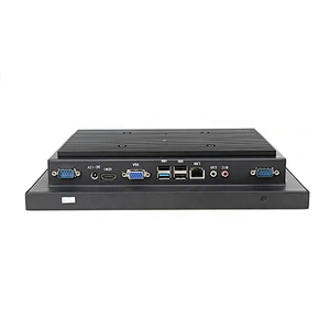 ODM OEM 12 inch industrial resistive touch screen desktop all in one panel PC with J1900 i3 i5 i7 processor