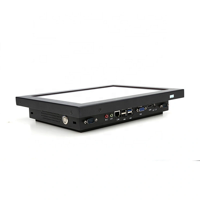 ODM OEM 12 inch industrial resistive touch screen desktop all in one panel PC with J1900 i3 i5 i7 processor