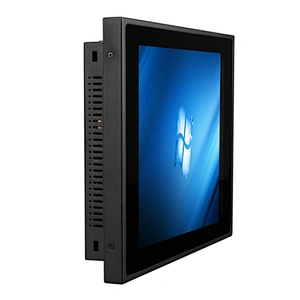 12.1 inch true flat screen touch screen pc industrial panel pc J1900 processor with TPM1.2 for embedded cabinet