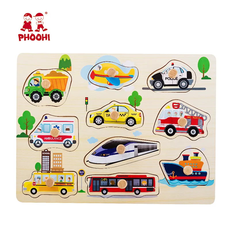 Vehicles Peg Puzzle