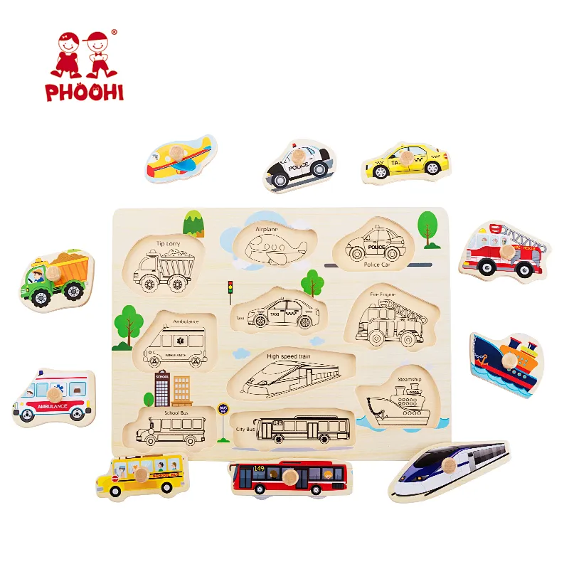 Vehicles Peg Puzzle