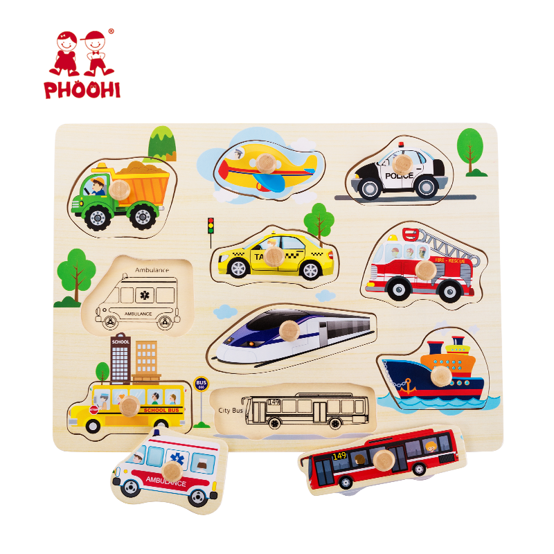 Vehicles Peg Puzzle