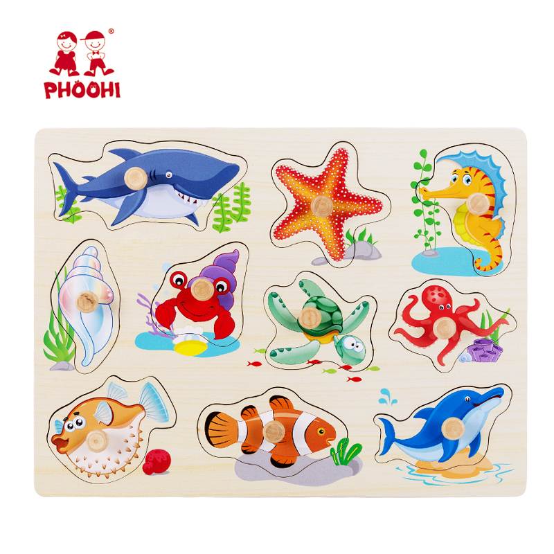 Sea Animals Peg Puzzle