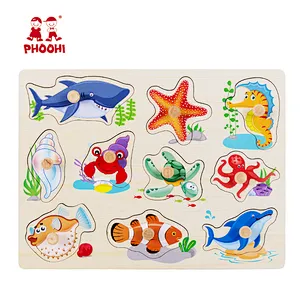 Sea Animals Peg Puzzle