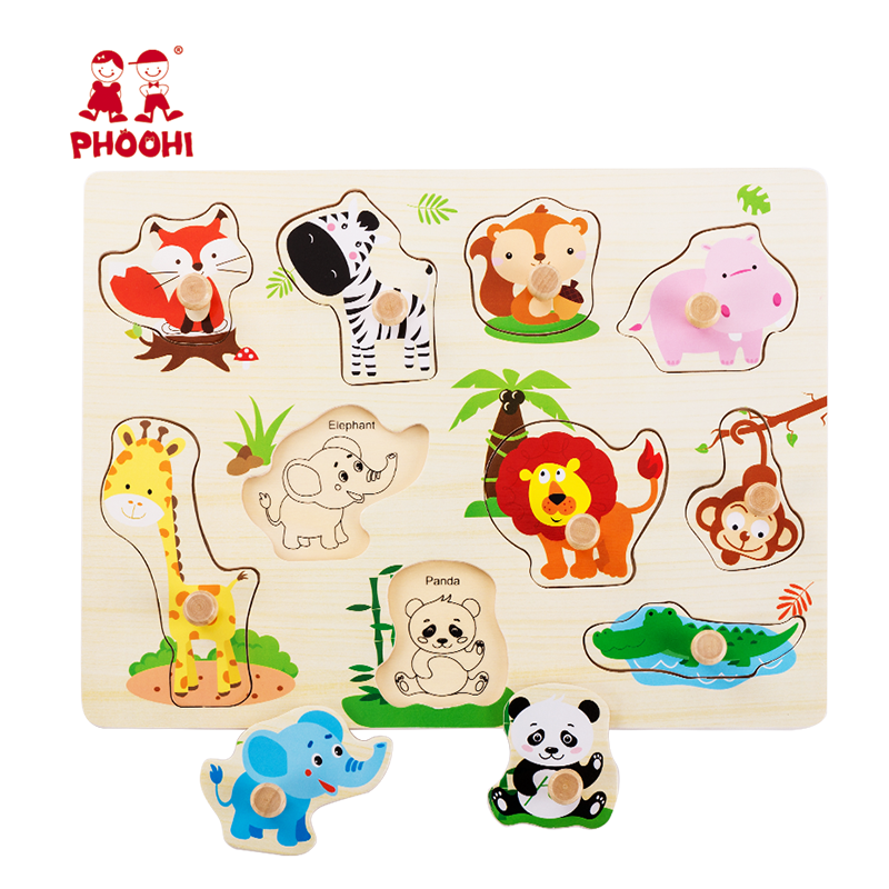 Wild Animals Peg Puzzle