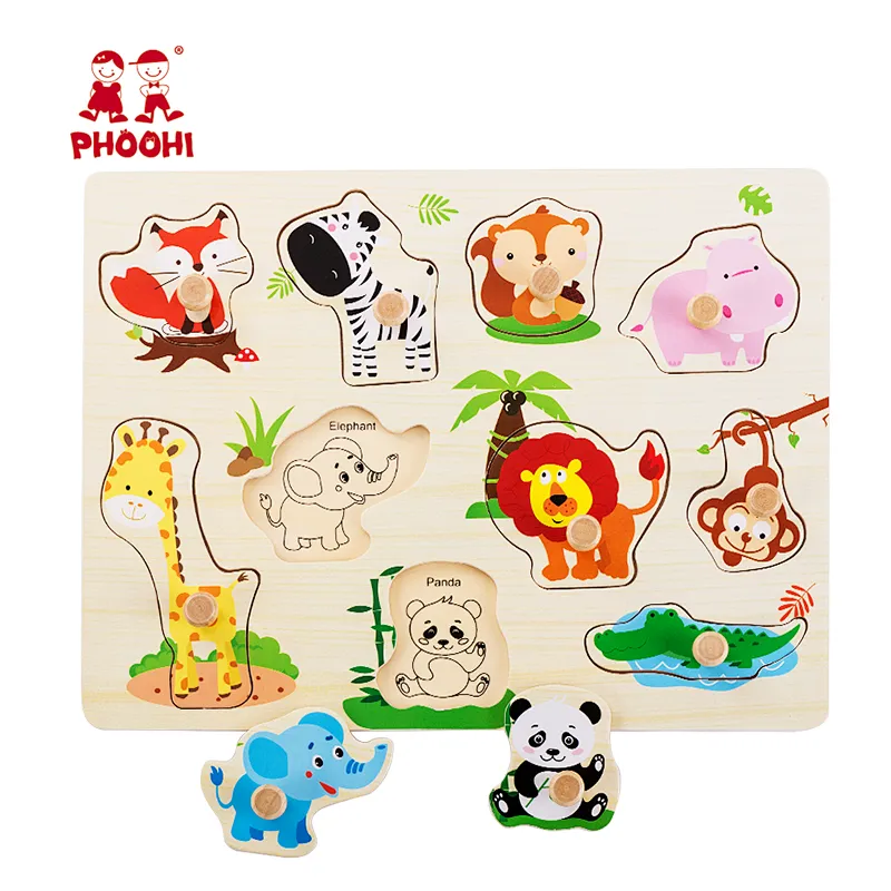 Wild Animals Peg Puzzle