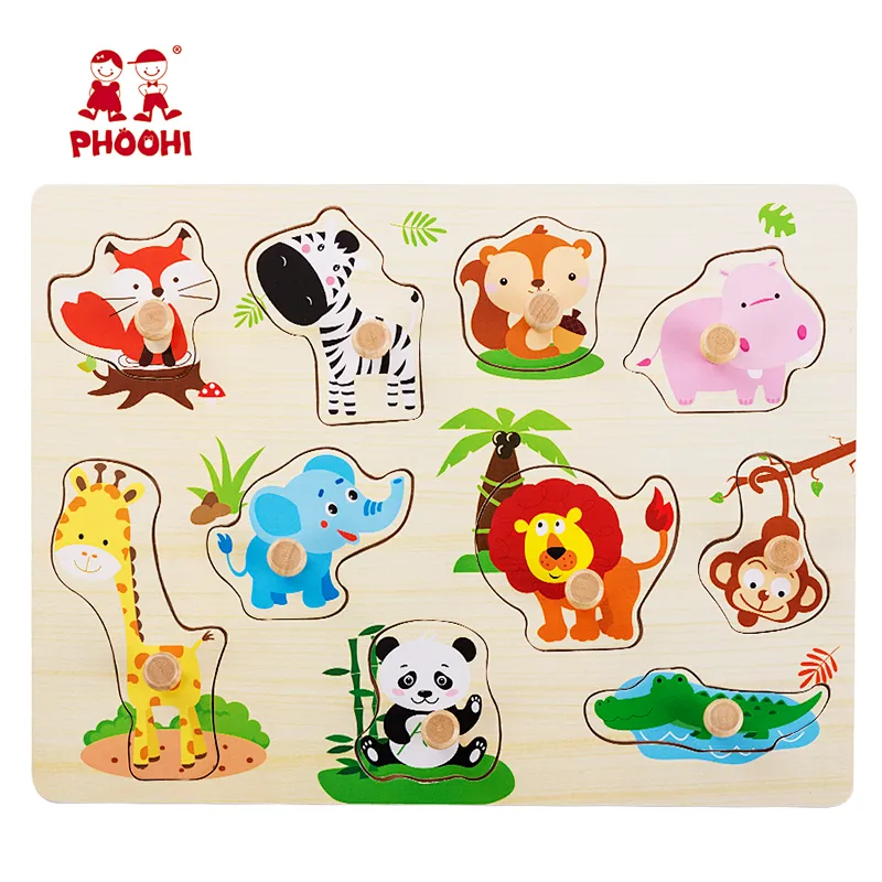 Wild Animals Peg Puzzle