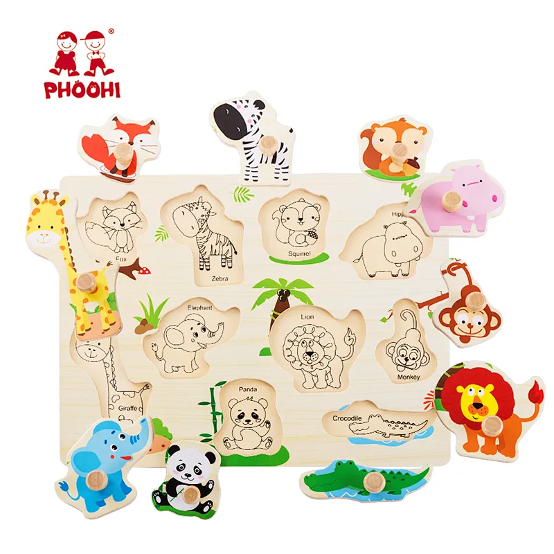 Wild Animals Peg Puzzle
