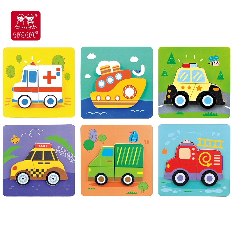 Chunky Vehicle Puzzles Set
