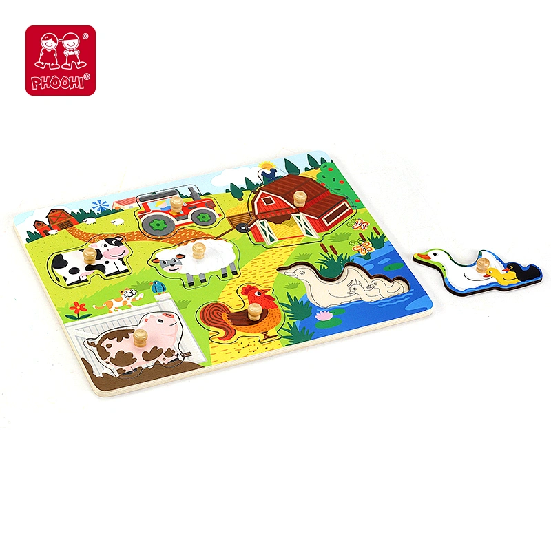 Farm Animals Peg Puzzle