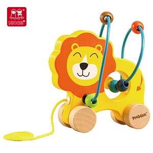 Pull Along Lion Bead Maze