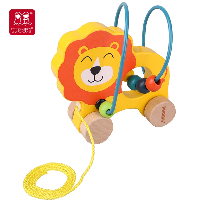Pull Along Lion Bead Maze