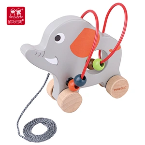 Pull Along Elephant Bead Maze