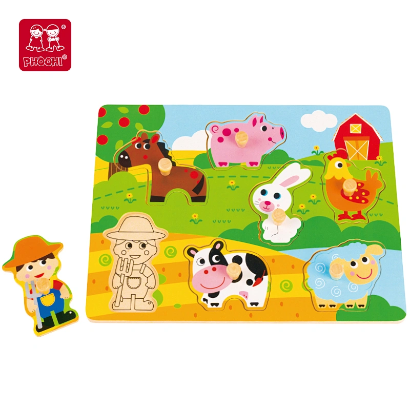 Farm  Animals Peg Puzzle