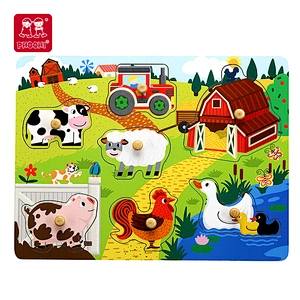 Farm Animals Peg Puzzle