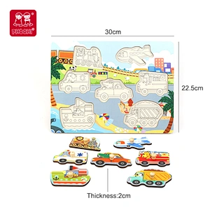Vehicles Peg Puzzle