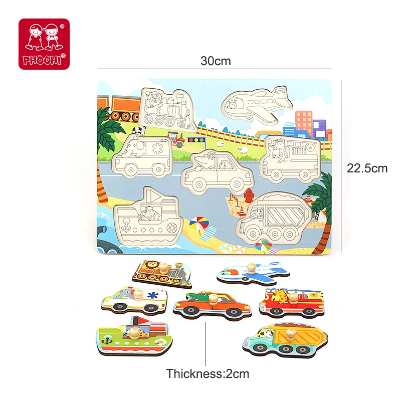Vehicles Peg Puzzle