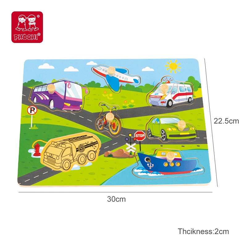 Vehicles Peg Puzzle