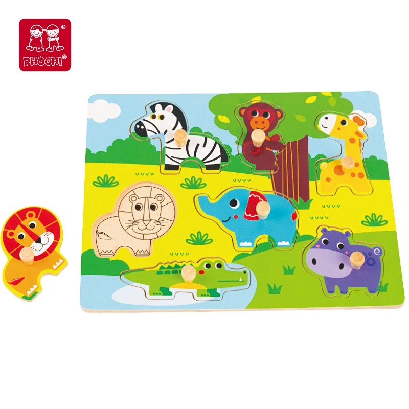 Wild Animals Peg Puzzle