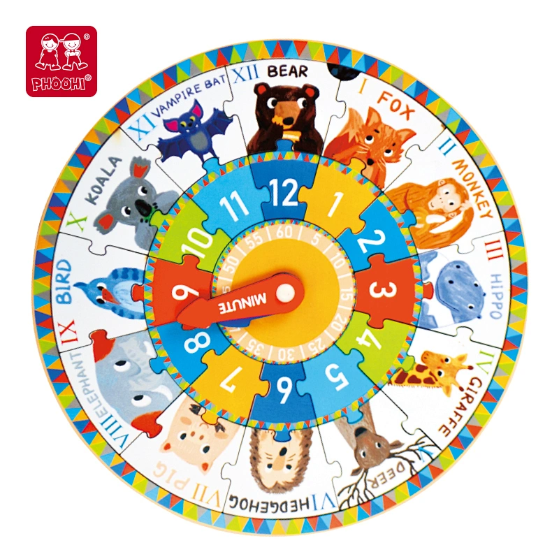 Double Sides Puzzle Clock