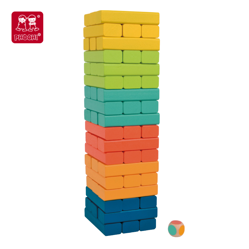 54pcs Color Stacking Blocks