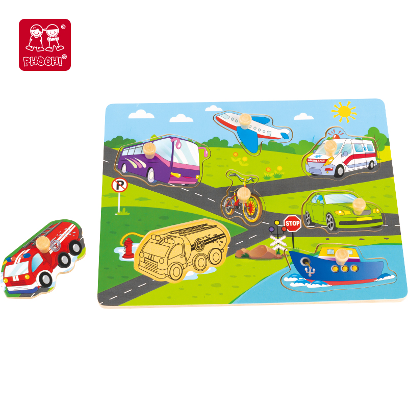 Vehicles Peg Puzzle