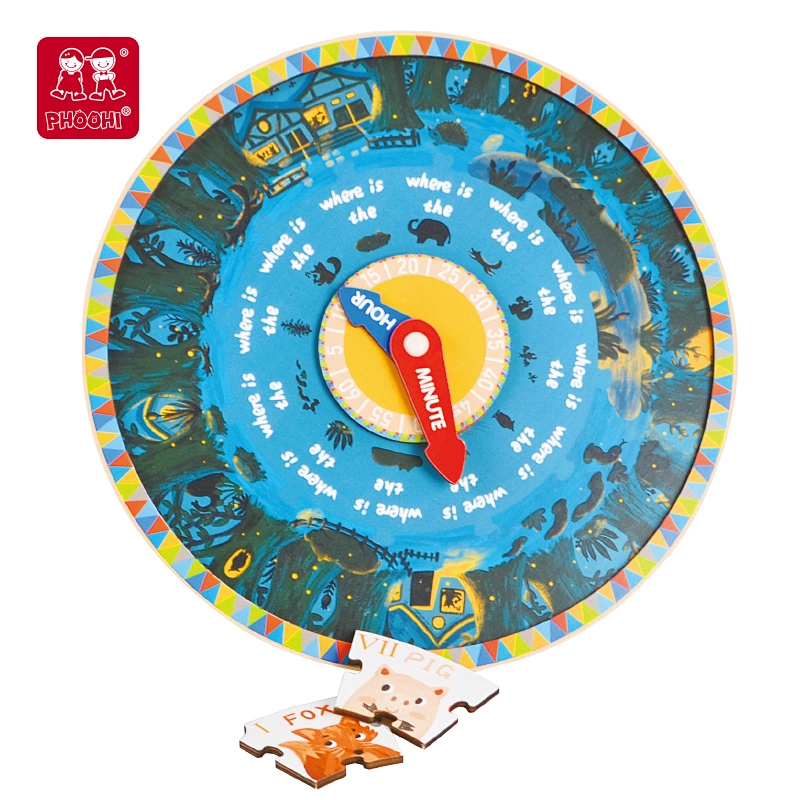Double Sides Puzzle Clock