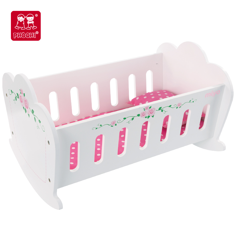 Doll Cradle with Bedding