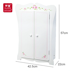 Doll Wardrobe with 3 Hangers