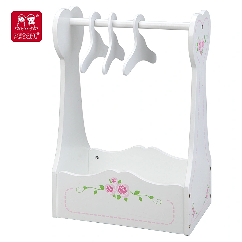 Doll Cloth Rack with 3 Hangers
