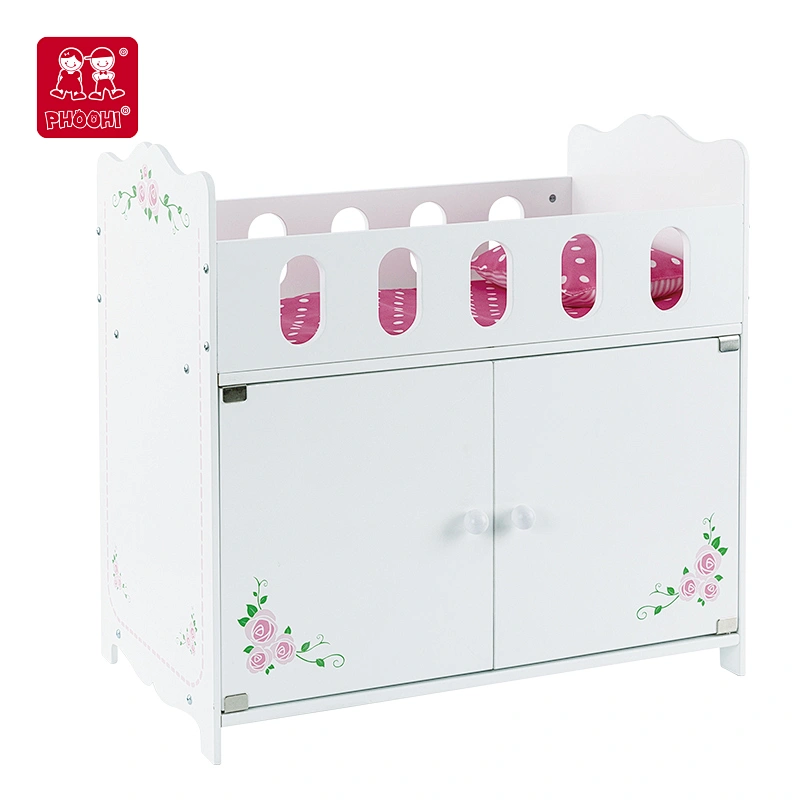 Doll Crib with Cabinet