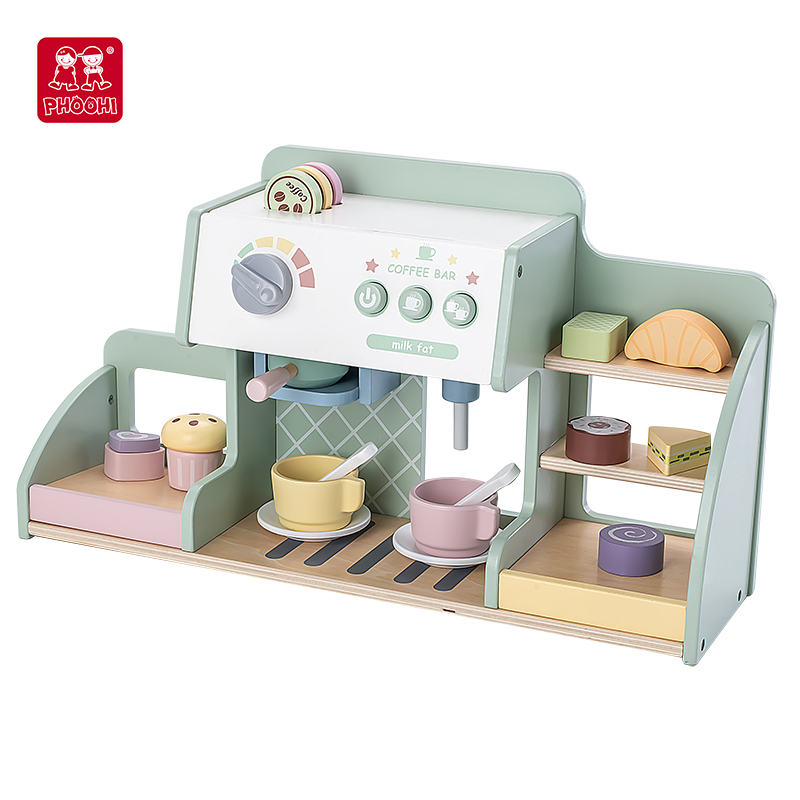 Wooden coffee shop toy