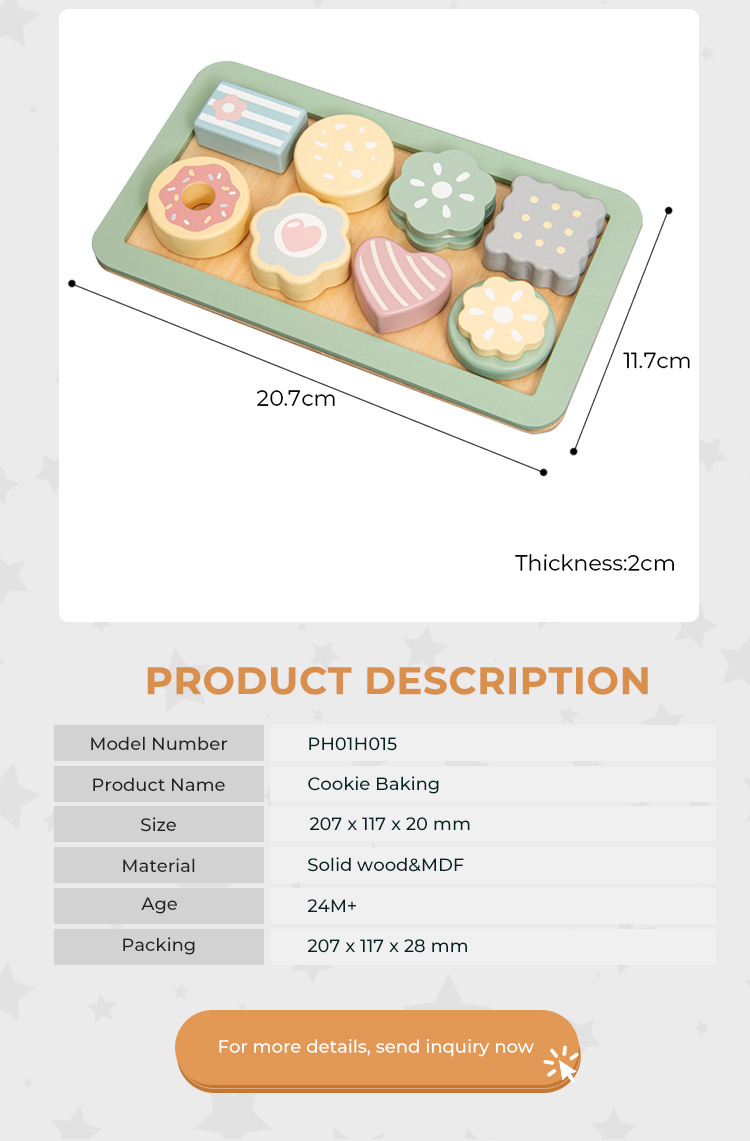  Wooden baking set toys