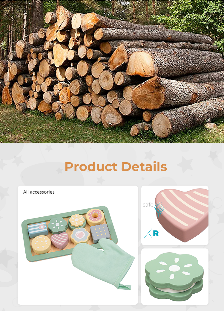  Wooden baking set toys