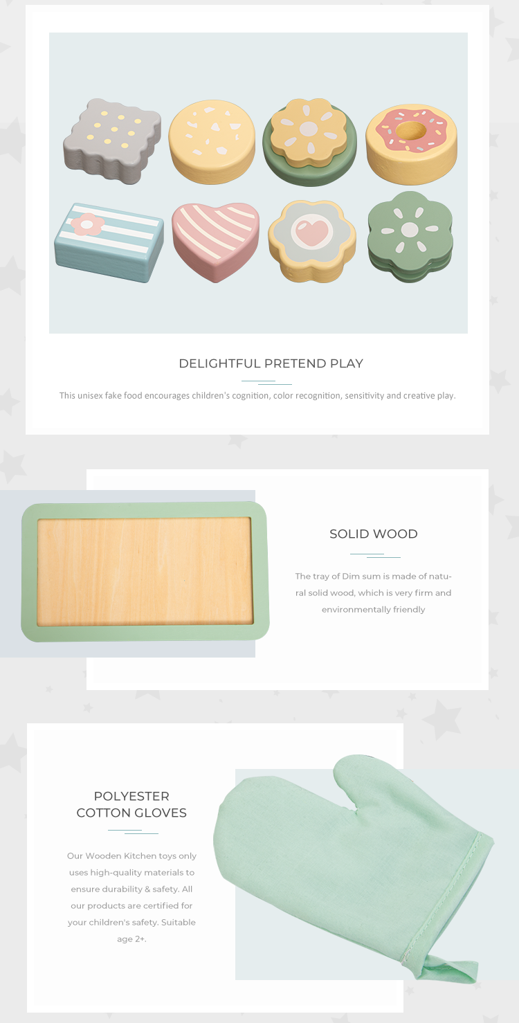  Wooden baking set toys
