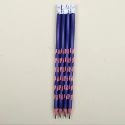 Triangle pencils with eraser top